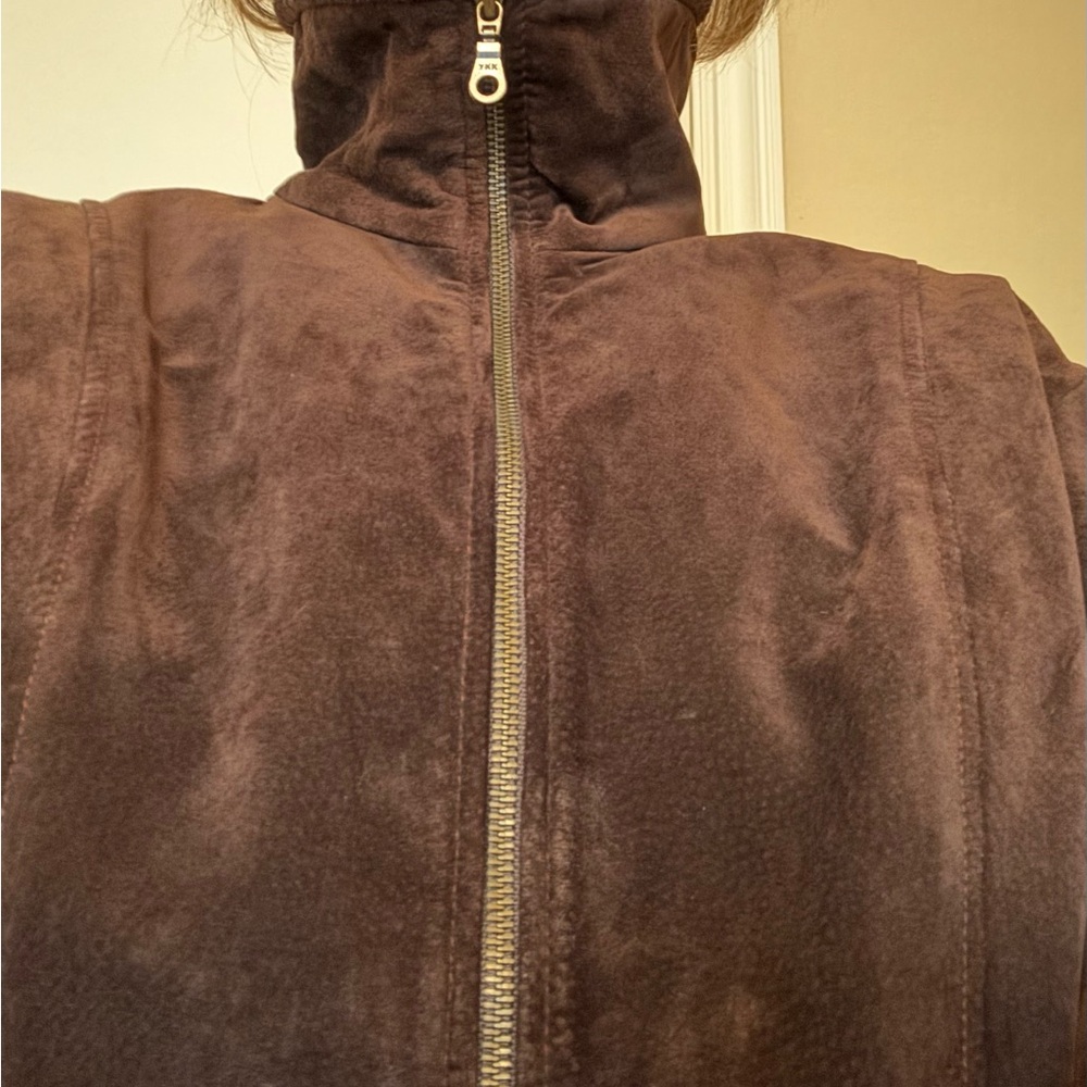 Vintage Ann Taylor Suede Cropped Jacket - Picture 6 of 7